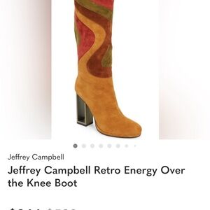 Jeffrey Campbell Multicolor Over the Knee Boots